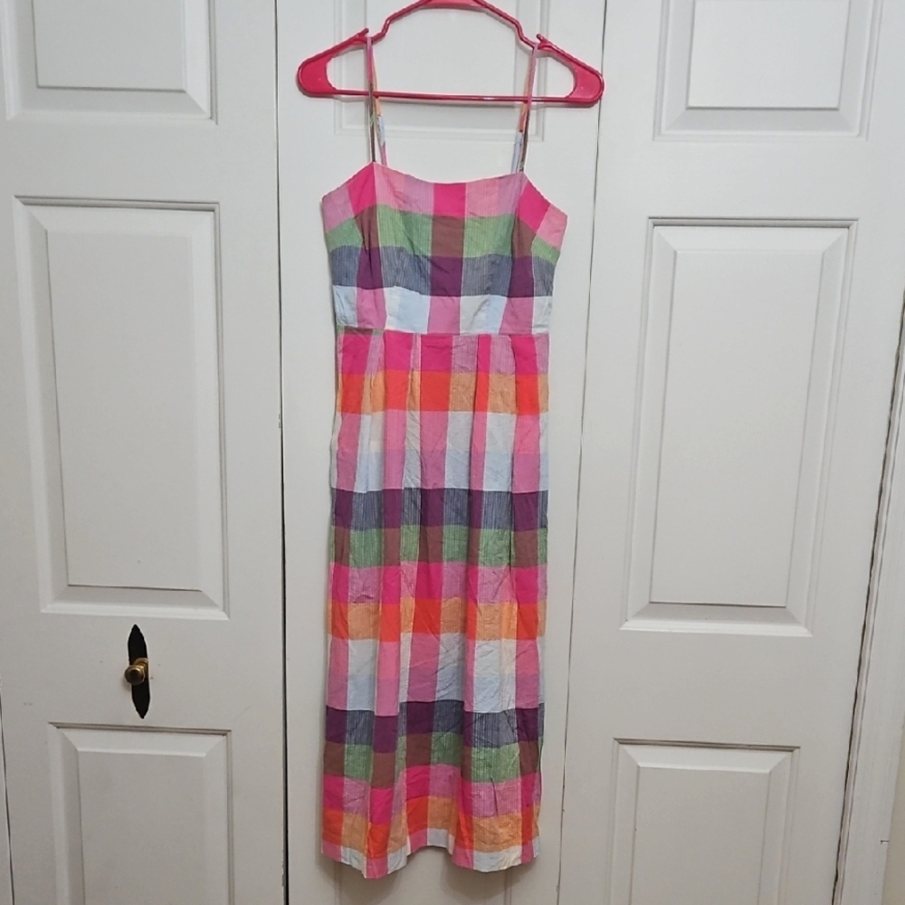 Kate Spade x Target Plaid Midi Dress/ XS